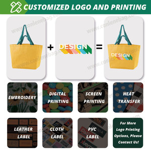 Grosir Pabrik tas tenun plastik ukuran besar tas belanja penyimpanan pohon Natal pegangan ganda tas belanja dengan Logo kustom - Product Image 5