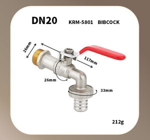 Corps en laiton, poignée en fer. Utilisation en extérieur. Robinet réglable avec bec flexible. Peut être connecté à un <span class=keywords><strong>tuyau</strong></span> pour l'<span class=keywords><strong>arrosage</strong></span> des fleurs. - Product Image 6