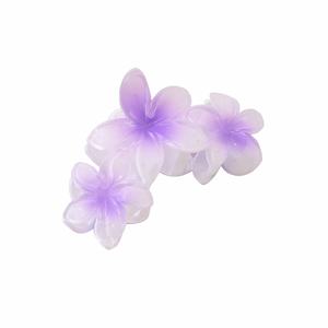 Nueva Horquilla de Plástico con Forma de Flor de Plumeria de 3 Pétalos de 10 cm, Pinza para el <span class=keywords><strong>Cabello</strong></span>, Flor para Moño de Mujer, Pasador de Pelo Tipo Tiburón, Flor Hawaiana para el <span class=keywords><strong>Cabello</strong></span>, para Fiestas - Product Image 6