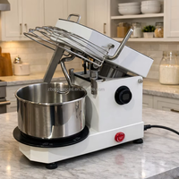 Borstelloze motor 750W kantelbare kop verwijderbare kom huishoudelijk gebruik brood pizza amasadora deegkneedmachine spiraal deegmixer 5L 2Kg