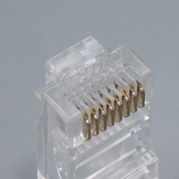 Rj45 Rj 45 Rg45 Passage Ouvert À Travers Les Extrémités À Travers Cat5 Cat5E Cat 6 Cat6 Cat6A Cat7 8P8C Passthrough Ethernet Plug Connecteur Réseau