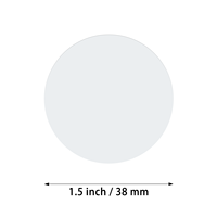 Bas prix en gros rond Transparent vinyle Pet étiquettes transparentes étanche fort bâton produit étanchéité étiquettes d'emballage