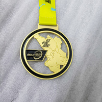 Médailles de sport en or 3d personnalisées OEM pour personnaliser les médailles et trophées militaires de marathon en alliage de zinc
