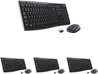 Teclado Inalámbrico K270 para Windows, 2.4 GHz, Tamaño Completo, con Teclado Numérico y 8 Teclas Multimedia