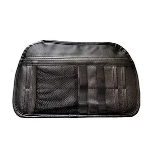 Bolsa organizadora de bolsillo para Visor de Sol de coche, soporte de almacenamiento para gafas y tarjetas