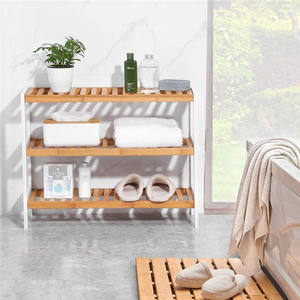 Generoso Zapatero de Bambú de Tres Niveles con Banco, Organizador de Almacenamiento Interior que Ahorra Espacio, con Diseño Desmontable para Sala de Estar - Product Image 4