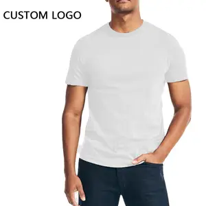 Camiseta 2023 algodão de impressão de tela, 100% personalizada, logotipo em branco, camiseta esportiva de alta qualidade para homens