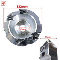 Tête de coupe à fraiser latérale pour plaques de plâtre, disque d'angle 90 degrés, tête de coupe à insert indexable en V pour scie sur rail D122MM