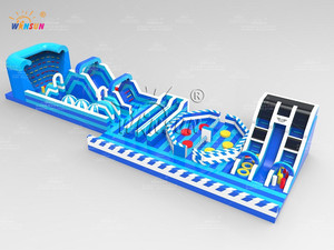 WINSUN Nouveauté Parcours d'obstacles gonflable Ninja Warrior <span class=keywords><strong>de</strong></span> 62 pieds à vendre - Product Image 6