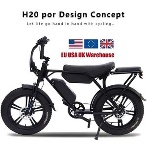 Vélo de montagne électrique sans balais à moteur de moyeu arrière à double batterie-Longue distance tout-terrain City Commuter avec pneus larges et 7 vitesses - Product Image 2