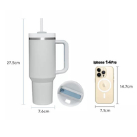 YEWAY Tasse-Botellas de acero inoxidable 304 de grado alimenticio, alta calidad, para beber directamente, con logotipo personalizado de 30oz y 40oz