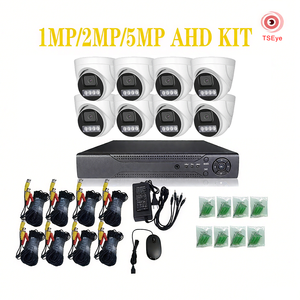 Kit de caméra de <span class=keywords><strong>surveillance</strong></span> réseau 8 canaux TSEye Full Color 2MP 5MP, caméra dôme AHD DVR <span class=keywords><strong>analogique</strong></span> XVR, système de sécurité CCTV - Product Image 1