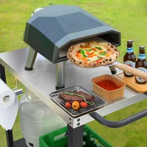 La table de <span class=keywords><strong>barbecue</strong></span> extérieure de style européen la plus vendue est mobile et rotative, adaptée aux cours extérieures - Product Image 4