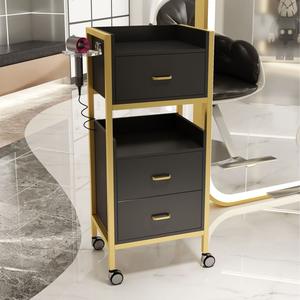Professional Hot Barber Shop <b>Tool</b> Cart <b>Trolley</b> Hair Salon <b>Tool</b> Stand Multi-functional Storage Rack Beauty Salon Hair Cabinet - Product Image 2