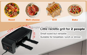 Grill <span class=keywords><strong>Raclette</strong></span> Multifonctionnel avec Plaque en Pierre Chaude, Machine à Griller Électrique de Table pour Usage Domestique - Product Image 3