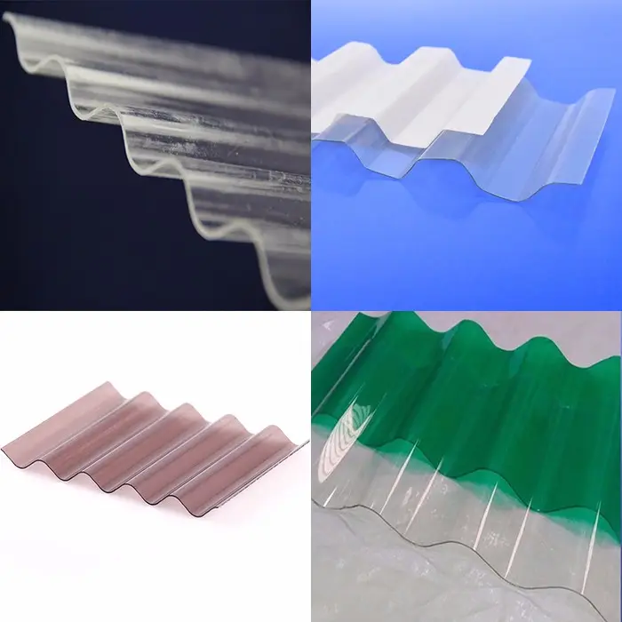 10 Years Clear Color Corrugated Polycarbonate Greenhouse Solid Roofing Plastic Sheet Panels