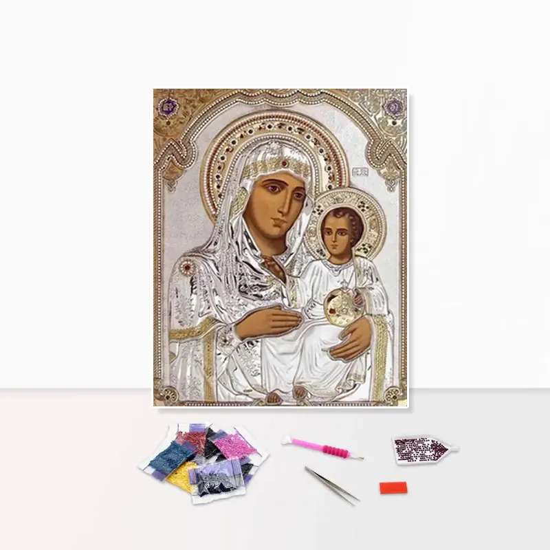 Quadro Diamond Painting 5d DIY gesù bambino ritratto religioso stampa tela Diamond Painting Kit