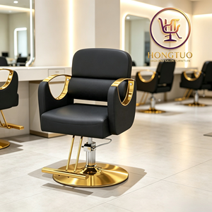 Fauteuil de Barbier Professionnel Rotatif et Réglable en Hauteur, Design Moderne, Spécial Salon de Coiffure et Esthétique - Vente en Gros - Product Image 1