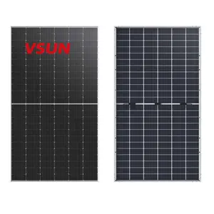 Ready to ship high efficiency china cheap price Risen Jinko Longi VSUN 600W 550W 545W Bifacial solar panel made in Vietnam