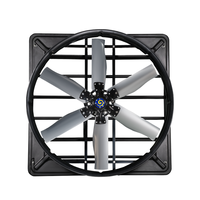 Ventilateur de circulation à lamelles REFINE de 55'' avec roulement à billes, construction en plastique haute résistance, montage mural