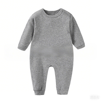 Combinaison bébé Kaiyue ODM à manches longues et ensemble 100% coton pour l'automne et le printemps, style Ins, couleur unie, vêtements pour bébé