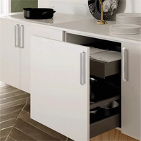 Poignées de meubles modernes en acier inoxydable en forme de U/D pour armoires et tiroirs de chambre, cuisine et salle de bain
