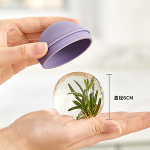 <b>Light</b> Bulb Ice Ball Mold Round Silicone Ice <b>Cube</b> Tray For Whiskey Cocktail Making Kitchen Tool - Product Image 3