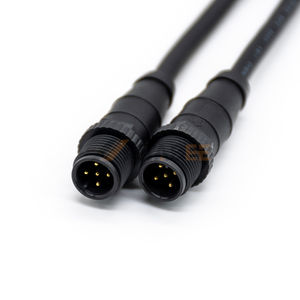 <span class=keywords><strong>สาย</strong></span>แพทช์แบบขึ้นรูปสองด้าน M12 5 ขา ชนิด A-Coded ตัวผู้-ตัวผู้ ขนาด AWG22 สำหรับเชื่อมต่อสัญญาณ - Product Image 2