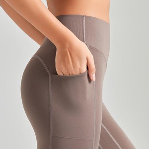 Leggings YIYI da <span class=keywords><strong>donna</strong></span> a <span class=keywords><strong>vita</strong></span> alta, modellanti, senza cuciture, contenitivi, elasticizzati, <span class=keywords><strong>taglie</strong></span> <span class=keywords><strong>forti</strong></span>, leggeri, per yoga - Product Image 5