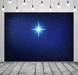 स्टार नाइट क्रिसमस टेपेस्ट्री नेटिविटी दृश्य बेथलेहेम पृष्ठभूमि दीवार कला - Product Image 1