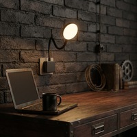 Veilleuse LED intelligente à prise européenne avec gradation progressive, protection oculaire, fixation murale, commande tactile, en matériau PC durable pour chambre et bureau