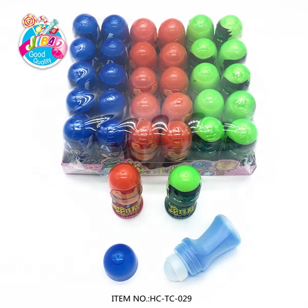 Новая мультяшная упаковка, фруктовый вкус, вращающийся шар, лизание желе, джем, жидкие конфеты