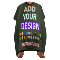 Capes de Salon en Gros Personnalisables avec Votre Photo/Logo/Texte – Tablier de Barbier en Nylon/Coton pour Salon de Coiffure et Barbershop
