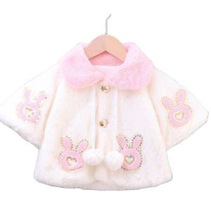 Vêtements d'hiver pour bébés, vêtements pour enfants, manteaux pour filles avec des motifs de lapins et des paillettes, disponibles en ligne - Product Image 1