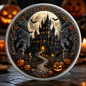 Colección de Monedas de Cobre Estampadas de Halloween, Regalo para Amantes del Gótico, Decoración Espeluznante con Temática de Brujas, Esqueletos, Calabazas y Cementerios - Product Image 5
