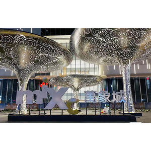 Usine en gros taille personnalisée décoration extérieure bonne qualité nouveau style finition personnalisée jardin Sculpture en acier inoxydable - Product Image 5