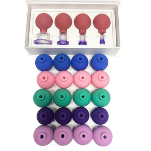 Set bekam vakum terapi penyedot wajah kaca, Set bekam tubuh wajah 4 ukuran - Product Image 2