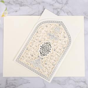 <strong>Eid</strong> Mubarak Money <strong>Card</strong> Hollow Muslim Wedding Invitations with Envelopes Paper Greeting <strong>Cards</strong> for Weddings Wholesale - Product Image 2