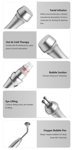 เครื่องดูแลผิวแบบฟองออกซิเจน 10-in-1 พร้อมหัววัดหลายแบบ ฟังก์ชั่นทำความสะอาดรูขุมขนและกระตุ้นคอลลาเจนเพื่อการฟื้นฟูผิวหน้า - Product Image 3