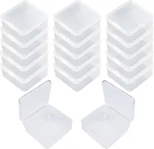 Scatola di plastica trasparente piccola scatola carina trasparente all'ingrosso per piccoli oggetti e altri progetti artigianali