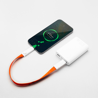 Cable de Carga con Cordón de Poliéster Personalizado 6 en 1 PD60W, Cable Tipo-C Portátil para Regalos Promocionales de Ferias Comerciales