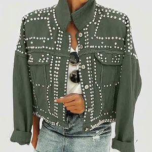 <b>Women's</b> Long-Sleeved Single Breasted <b>Coat</b> Decorated Button <b>Coat</b> And Jacket for Spring <b>Summer</b> Autumn Winter - Product Image 3