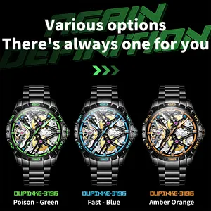 OUPINKE 3196 High Quality Original Day Luxury Date Watch Sport Dive Wrist Watches Automatic Mechanical Watch For Men