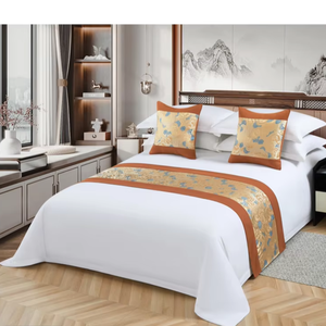 Nhà Máy Mới Mô Hình Bộ Đồ Giường 7 Mảnh Thiết Lập 100% Bông Khăn Ga Giường Thêu Giường Cuối Khăn Bộ Đồ Giường Thiết Lập Cho Tàu Du Thuyền - Product Image 1