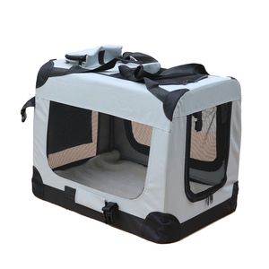 metal frame Portable soft pet dog crate Travel carriers Bag