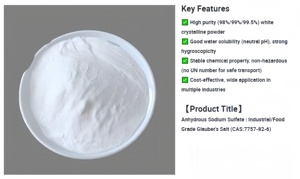 Fabricants de <span class=keywords><strong>sulfate</strong></span> de sodium anhydre de haute pureté 99% 95% en gros - Product Image 5