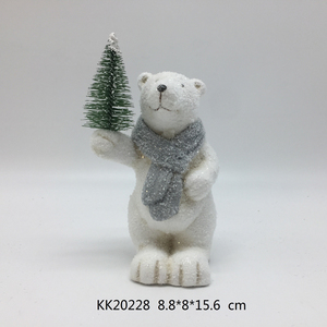 <span class=keywords><strong>Ours</strong></span> polaire <span class=keywords><strong>lumineux</strong></span> LED en céramique, décoration de noël Super septembre - Product Image 4