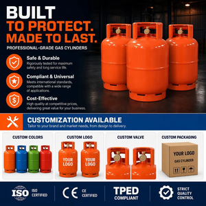 Bombola di <span class=keywords><strong>Gas</strong></span> GPL di Grado Professionale 3kg-50kg |   Acciaio HP295 |   Certificato ISO/CE/TPED |   Valvola con Logo Personalizzato Disponibile in Vari Colori - Product Image 4