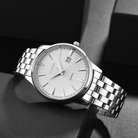TPOFHS 249 nouvelle montre minimaliste hommes décontracté Sport acier bande montres à Quartz calendrier affaires étanche hommes montre-bracelet reloj