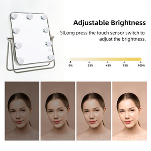 <span class=keywords><strong>Specchio</strong></span> da Trucco Rettangolare a LED da 16 Pollici in Acciaio per Hollywood, <span class=keywords><strong>Specchio</strong></span> Illuminato con Touch Screen e Installazione a Batteria - Vendita all'Ingrosso - Product Image 2